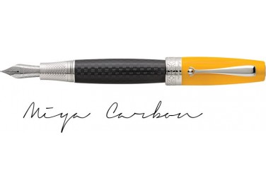 Miya Carbon Yellow Fountain Pen