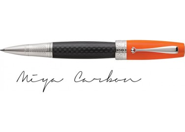 Miya Carbon Orange Rollerball Pen
