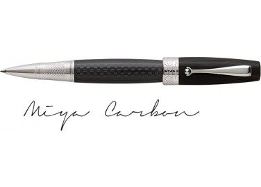 Miya Carbon Charcoal Black Rollerball Pen