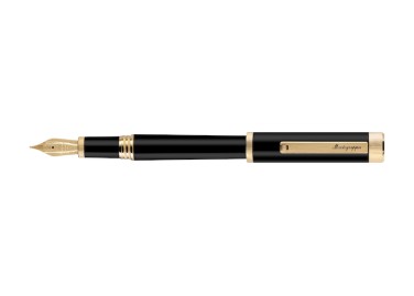 Montegrappa Zero Yellow Gold IP, 14k Gold Nib Fountain Pen