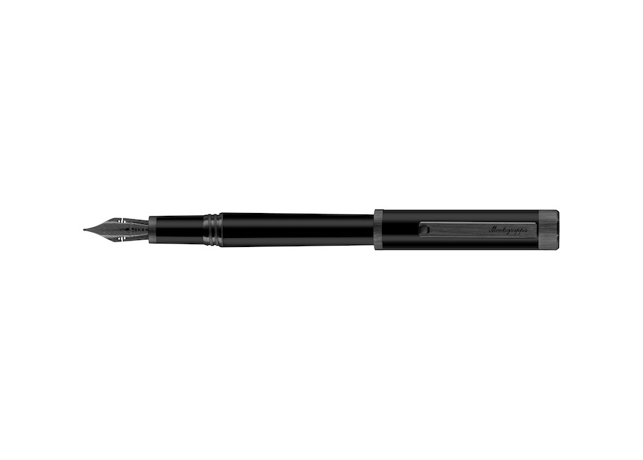 Zero Ultra Black IP, 14k Gold Flex Nib Fountain Pen