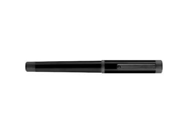 Montegrappa Zero Ultra Black IP, 14k Plumín Oro Estilográfica 2