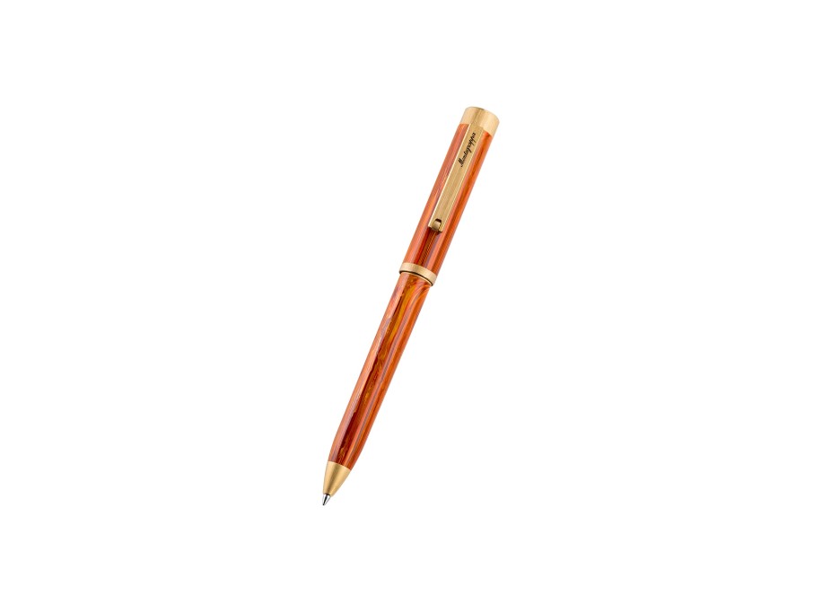 Montegrappa Zero Zodiac Leo, Yellow Gold IP 14k Steel, Bolígrafo