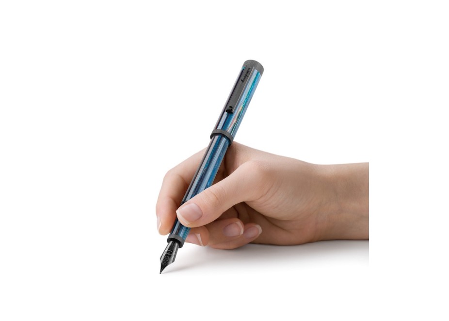 Zero Zodiac Libra, IP Ultra Black, Steel Nib Fountain Pen