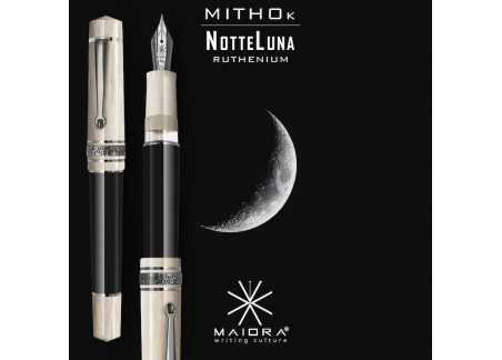 Maiora Mitho NotteLuna Ruthenium K Piston Filler Fountain Pen