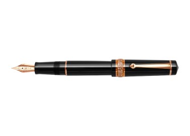 Maiora Alpha Nera Rose Gold Fountain Pen Fontana Penna fontanapenna.com