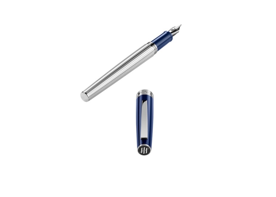 Montegrappa Armonia duetto Navy Blue Fountain Pen Fontana Penna fontanapenna.com