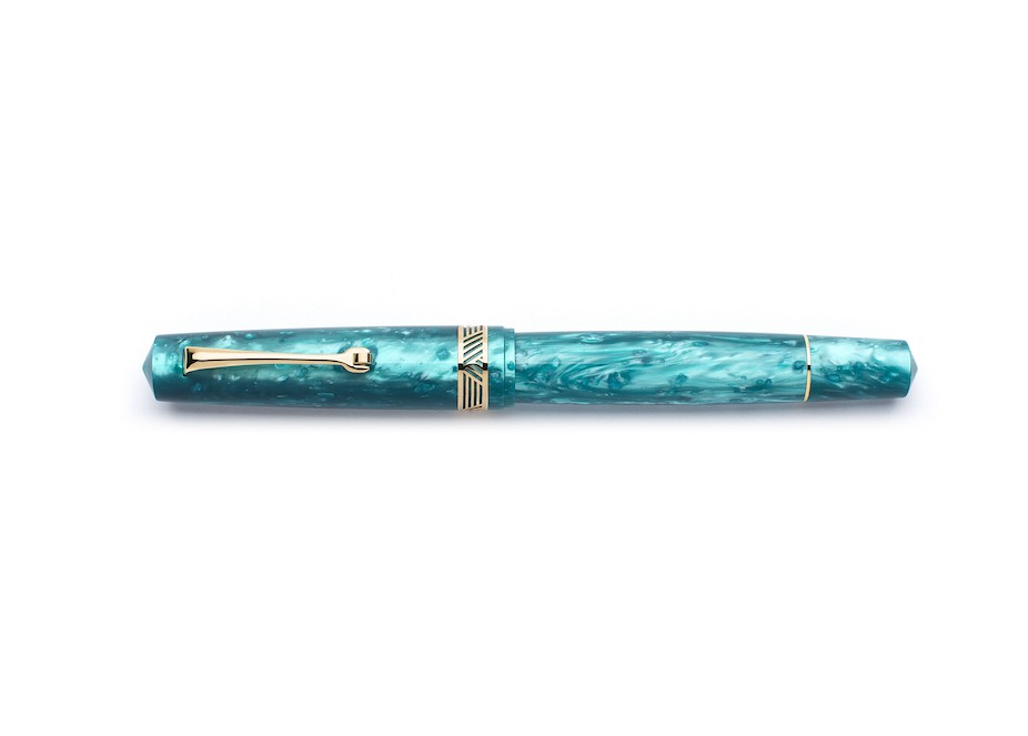 Leonardo Officina Italiana Momento Magico Emerald Gold Fountain Pen Fontana Penna fontanapenna.com