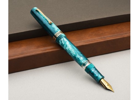 Leonardo Officina Italiana Momento Magico Emerald Gold Fountain Pen