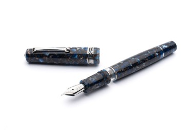 Leonardo Officina Italiana Momento Magico Pietra Salata Silver Fountain Pen Fontana Penna fontanapenna.com