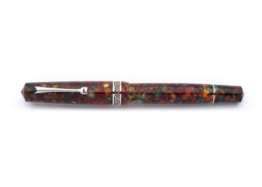 Leonardo Officina Italiana Momento Magico Miellefiori Silver Fountain Pen Fontana Penna fontanapenna.com 2