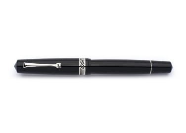 Leonardo Officina Italiana Momento Magico Glossy Black Silver Estilográfica Fontana Penna fontanapenna.com 2