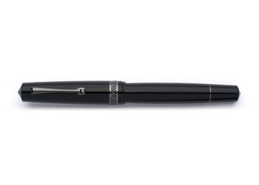 Leonardo Officina Italiana Momento Magico Glossy Black Ruthenium Fountain Pen Fontana Penna fontanapenna.com 2