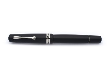Leonardo Officina Italiana Momento Magico Matte Black Silver Fountain Pen Fontana Penna fontanapenna.com 2
