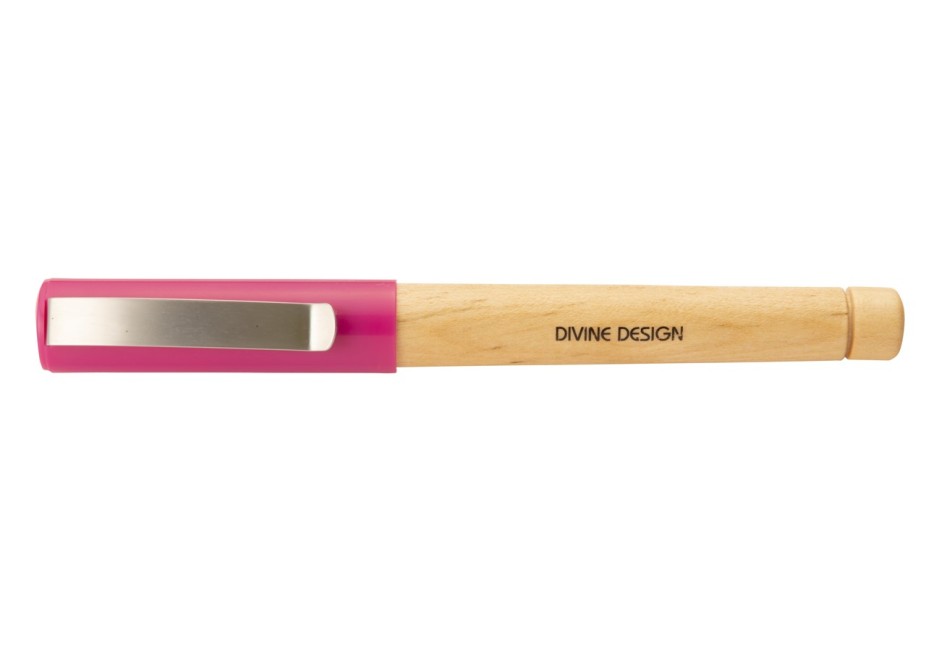 Divine Design INX Maple Wood Pink Fountain Pen