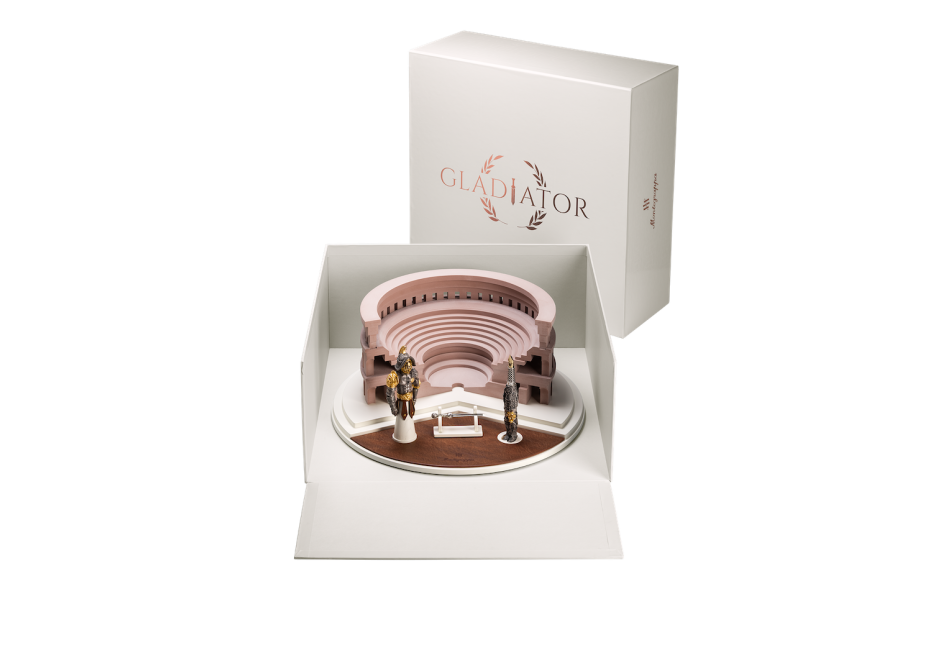 Montegrappa Gladiator 18K Gold Italian Idol Fountain Pen Fontana Penna fontanapenna.com