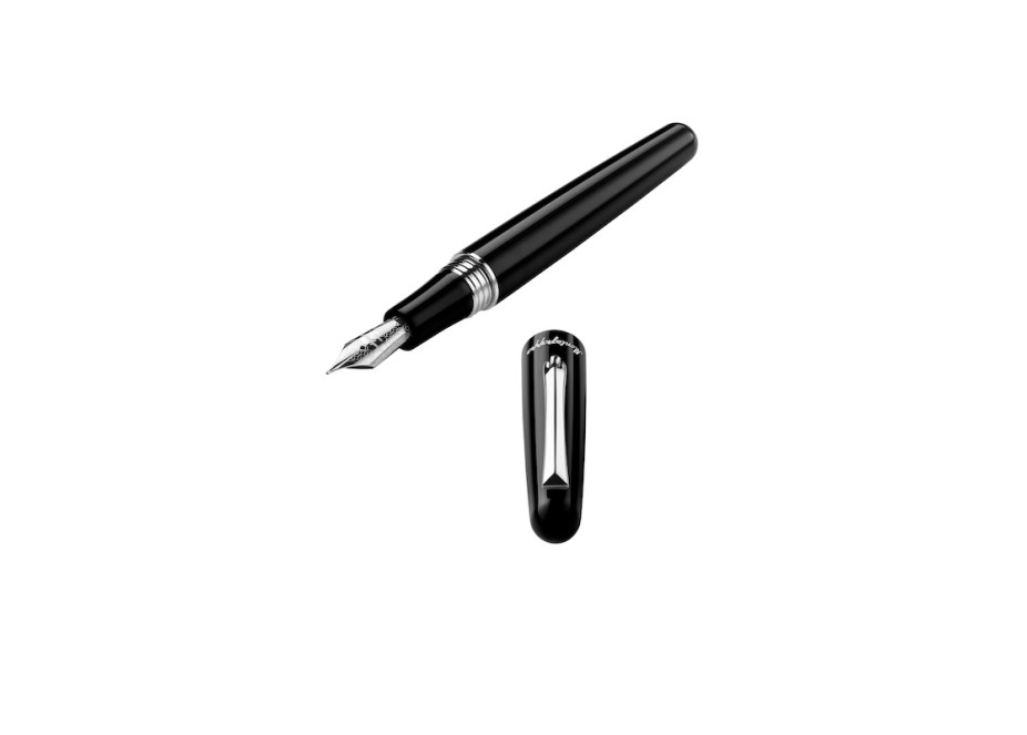 Montegrappa Elmo 01 Black Fountain Pen Fontana Penna