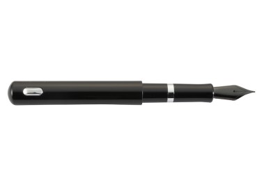 Divine Design Pocket Black Silver Trims Black Nib Estilográfica Fontana Penna 2