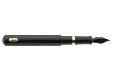 Divine Design Pocket Black Gold Trims Black Nib Estilográfica Fontana Penna 2