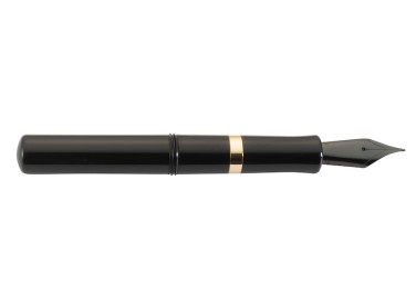 Divine Design Pocket Black Gold Trims Black Nib Estilográfica Fontana Penna