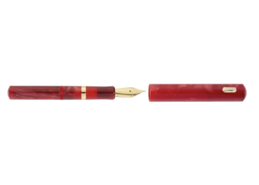 Divine Design Pocket Red Gold Trims Fountain Pen Fontana Penna 2