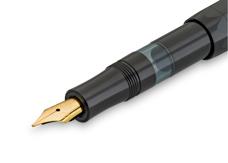 Kaweco Piston Sport Classic Black/Gold Fountain Pen Fontana Penna fontanapenna.com