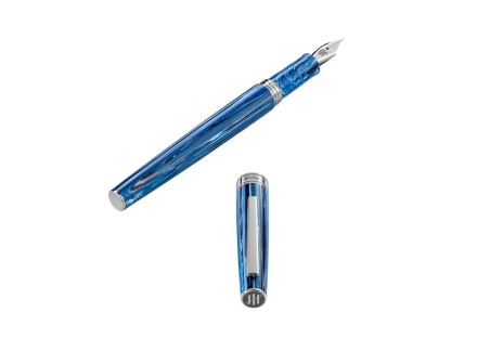 Montegrappa Armonia Blue Adriatic Sea Fountain Pen Fontana Penna fontanapenna.com