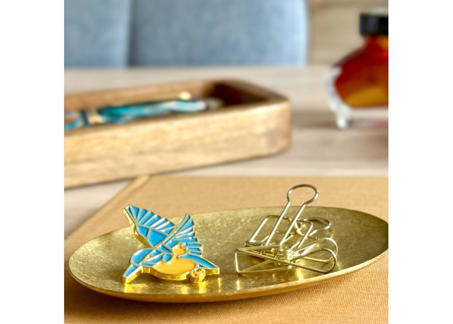 Esterbrook x BUNGUBOX Kingfisher Edition Lapel Pin Fontana Penna fontanapenna.com