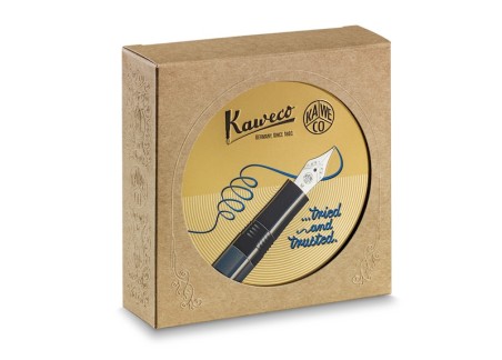 Kaweco PISTON AL SPORT Navy/Gold Estilográfica Fontana Penna fontanapenna.com