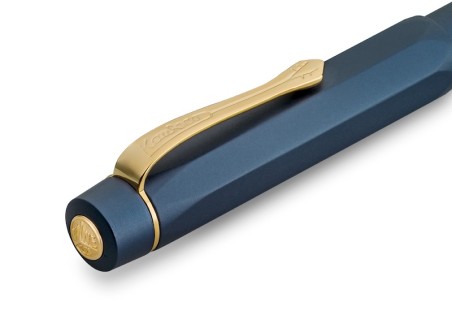 Kaweco PISTON AL SPORT Navy/Gold Fountain Pen Fontana Penna fontanapenna.com