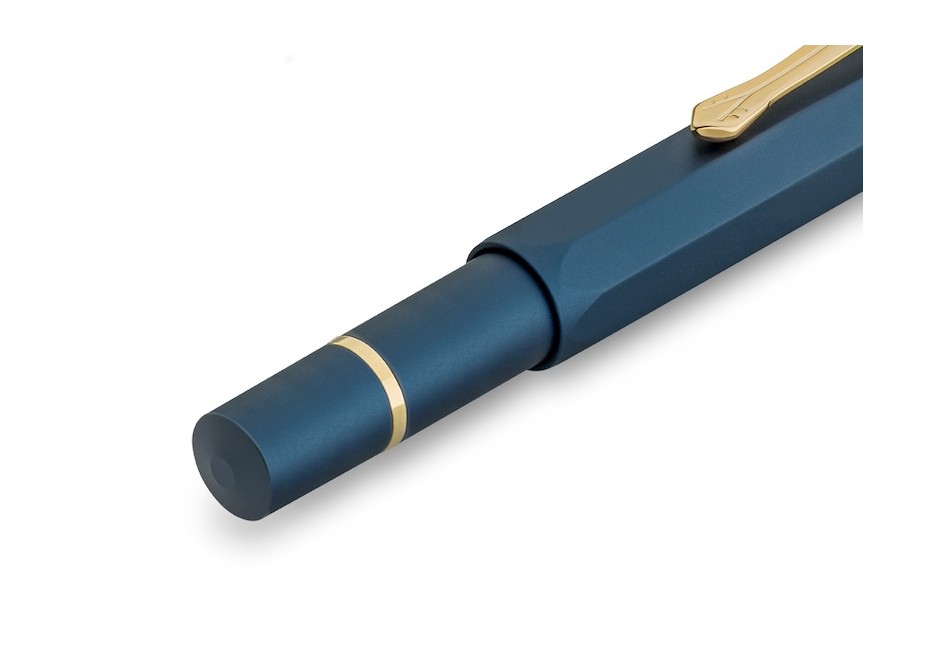 Kaweco PISTON AL SPORT Navy/Gold Fountain Pen Fontana Penna fontanapenna.com