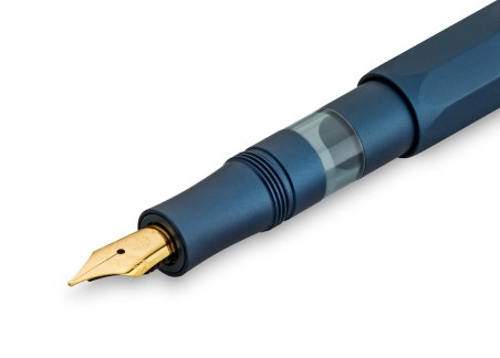 Kaweco PISTON AL SPORT Navy/Gold Estilográfica Fontana Penna fontanapenna.com
