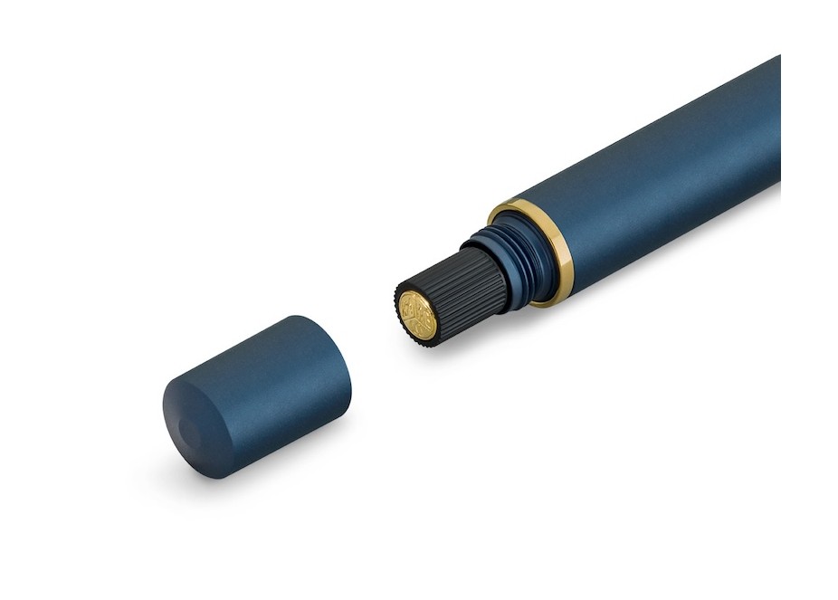 Kaweco PISTON AL SPORT Navy/Gold Estilográfica Fontana Penna fontanapenna.com