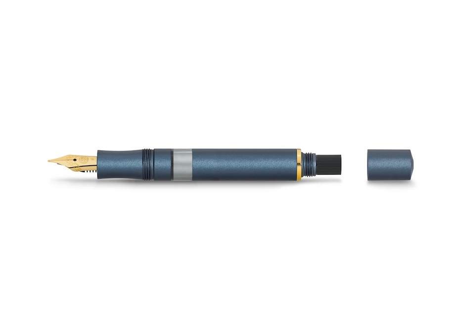 Kaweco PISTON AL SPORT Navy/Gold Estilográfica Fontana Penna fontanapenna.com