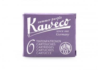 Kaweco Cartuchos de tinta para pluma estilográfica cortos, 6 unidades color violeta 