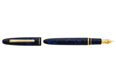 Estie E156 Cobalt Gold Trim Fountain Pen