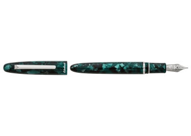 Estie E186 Evergreen Silver Trim Fountain Pen
