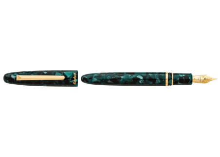Estie E196 Evergreen Gold Trim Fountain Pen