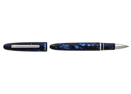 Estie E147 Cobalt Silver Trim Rollerball Pen