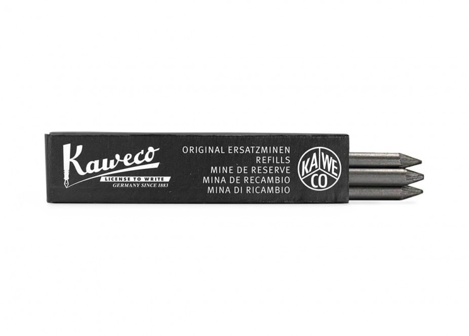 Kaweco Pencil Leads Refill 5,6mm (5,6x80) black 3 pcs/box - 5B