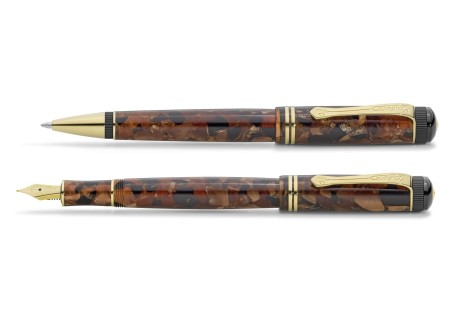 Kaweco DIA2 Set Amber Fountain Pen -Ballpen