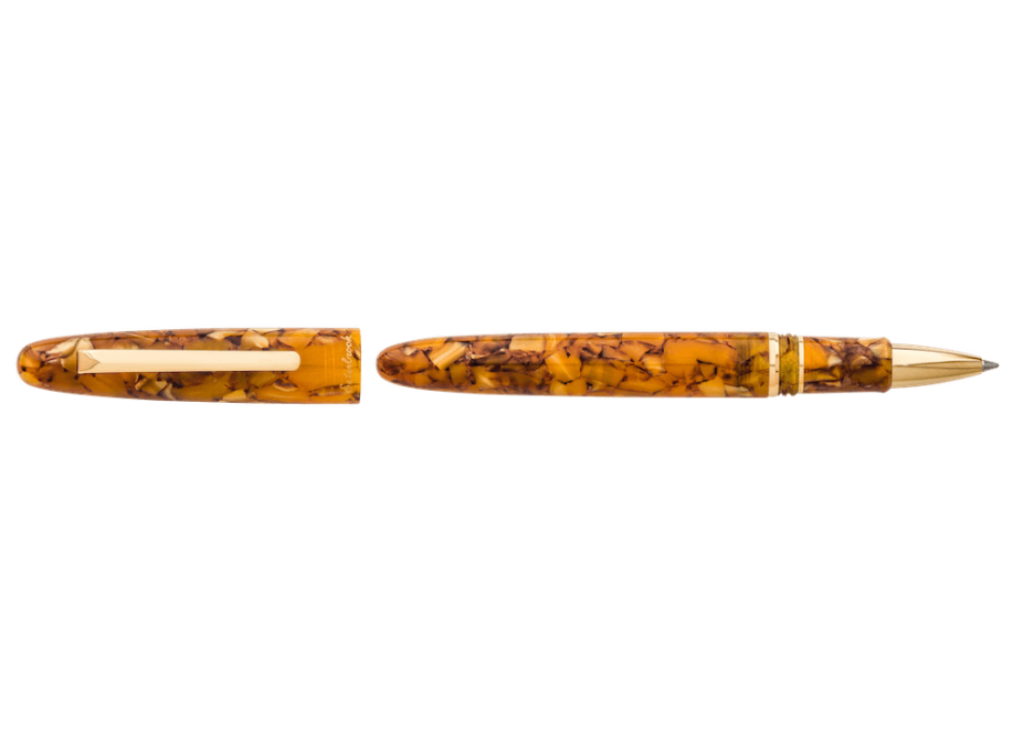 Esterbrook Estie E427 Honeycomb Gold Trim Rollerball Pen