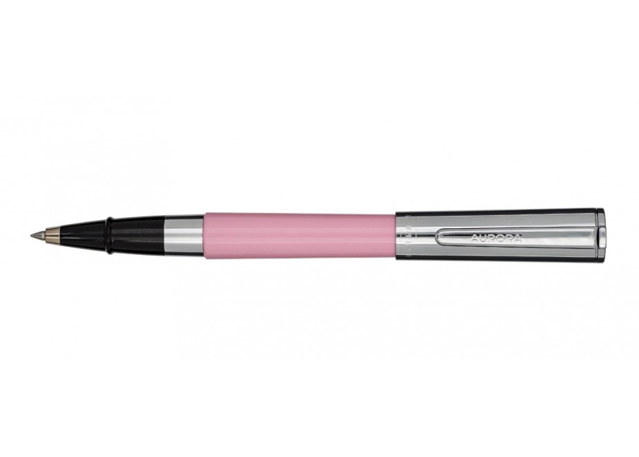 Aurora TU Metal Cap Chrome Pink Rollerball Pen