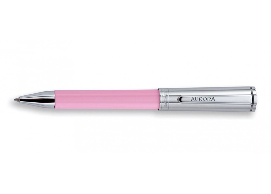 Aurora TU Metal Cap Chrome Pink Ballpoint Pen