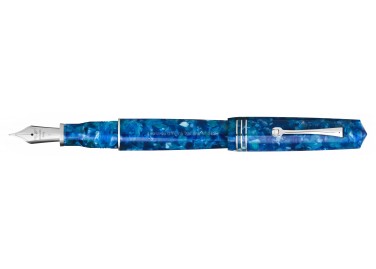 Leonardo Officina Italiana Momento Zero GRANDE Blue Marina Capri Fountain Pen with piston
