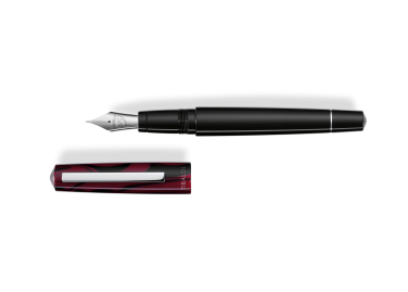 Tibaldi Infrangibile Resina Mauve Red Estilográfica