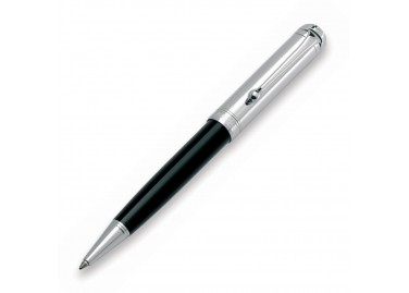 Talentum Chrome Cap Black Ballpoint Pen