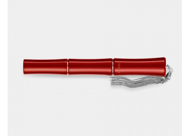 Tibaldi Bamboo Lipstick Red Fountain Pen