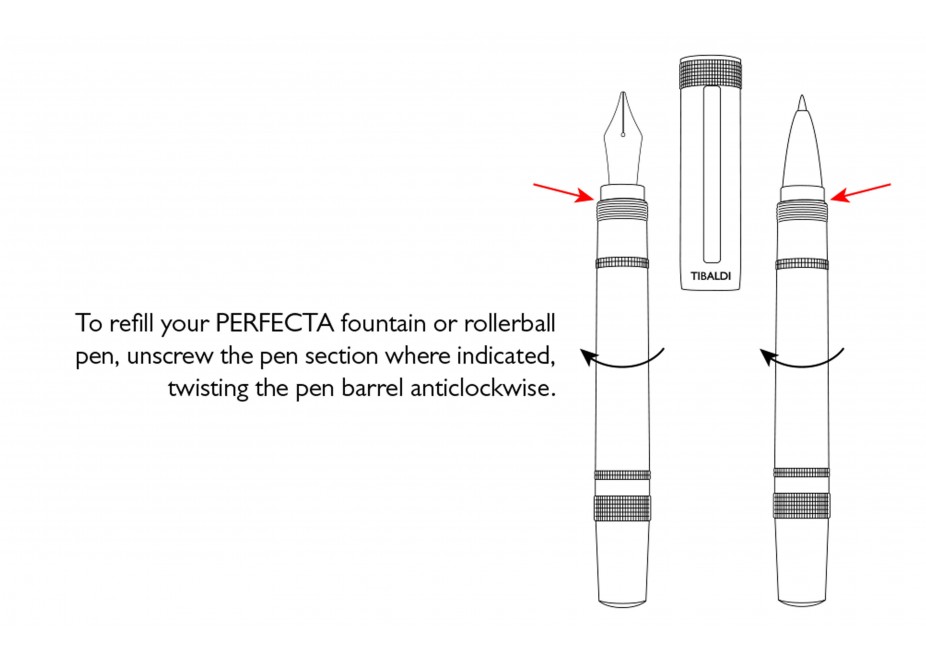 Tibadi Perfecta Raw Denim Resin Fountain Pen